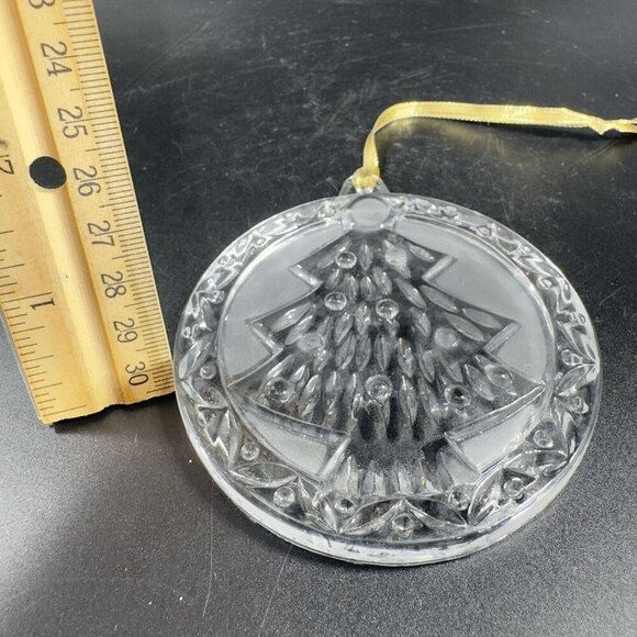 MIKASA Clear Crystal Ornament Round Sun Catcher Figure Christmas Tree Holiday - Picture 5 of 14